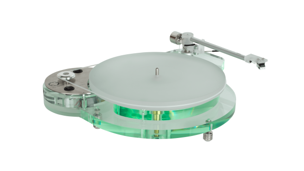 Image of Roksan Radius 7 showing a NIMA tonearm attached to the unit angling away to the right.