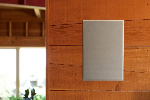 Image showing Sonos In-Wall Speaker installed in timber wall