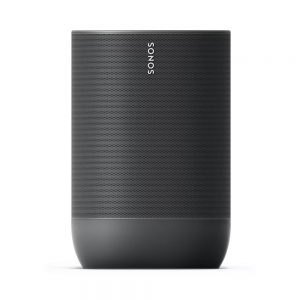 Forward image of black Sonos Move Portable Smart Speaker