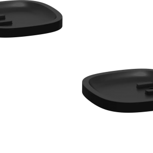 Pair of Black Sonos Stand for One closeup