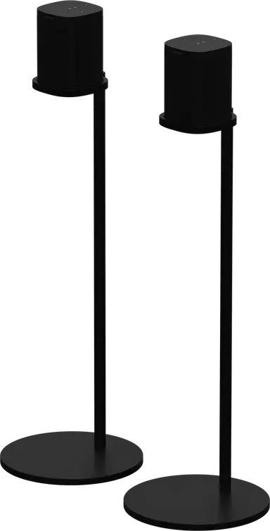 Pair of black Sonos Stand for One