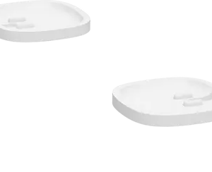 Closeup view of Sonos Stand for One without speakers on stands.