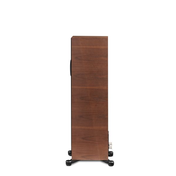 Walnut Paradigm Founder 80F Floorstanding Speaker side profile without grill