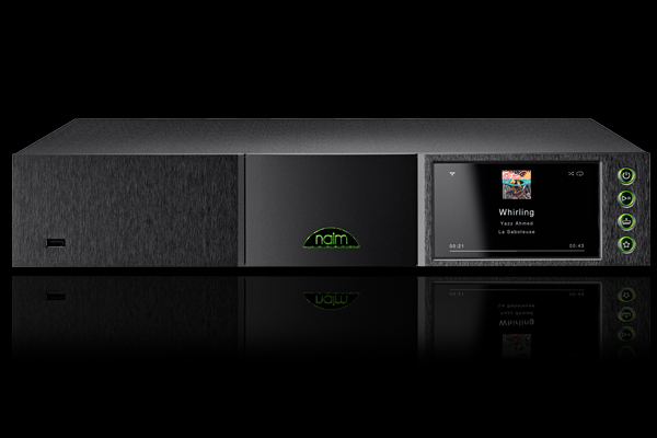 Naim ND5 XS 2 Streamer facing front on showing song playing on LCD display