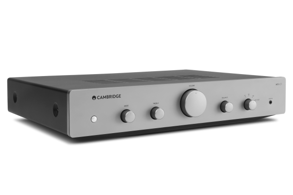 Cambridge AXA25 Integrated Amplifier angled away from viewer
