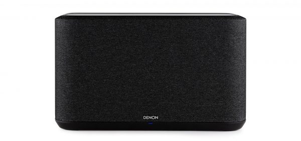 Denon Home 350 front on view showing Blue power light