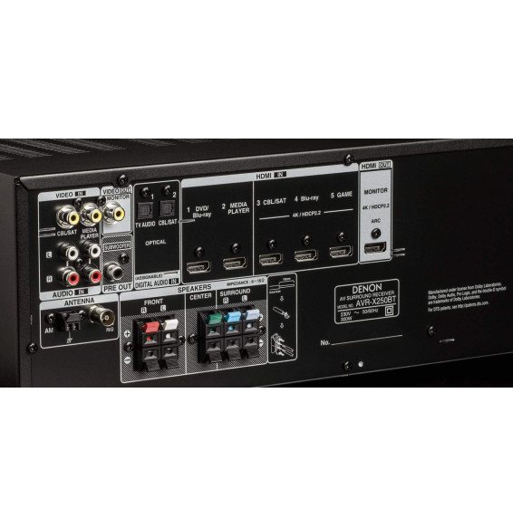 Denon AVR-X250BT Reciever - Image 4