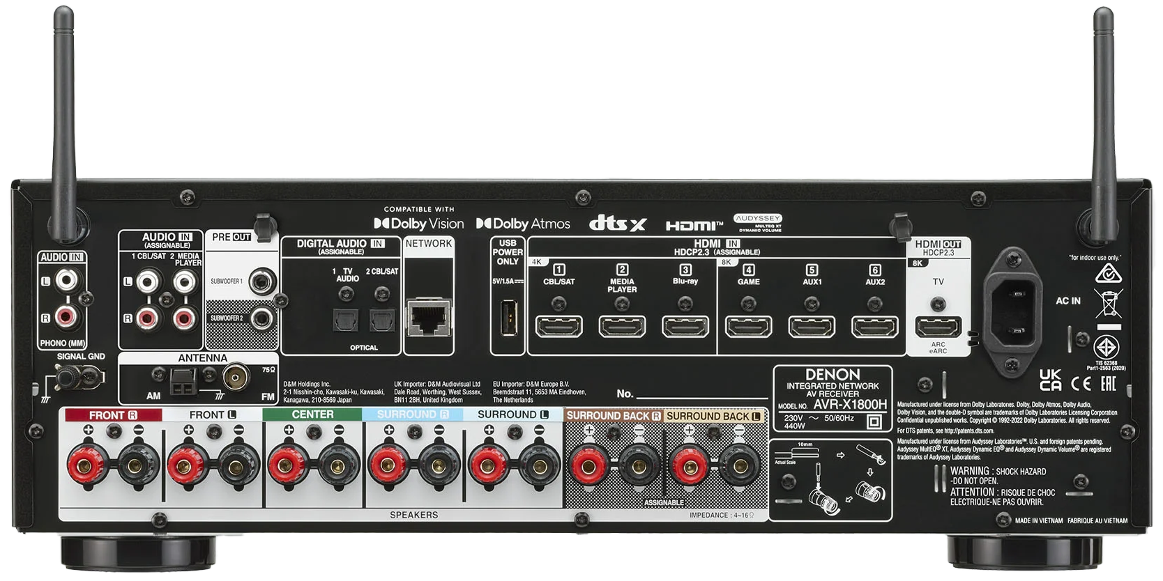 Denon AVR-X1800H - Image 2